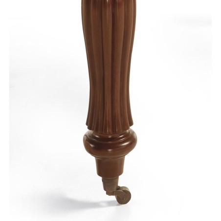 Mesa vintage ovalada victorian con ruedas - 160 - 240 x 110 x 80h