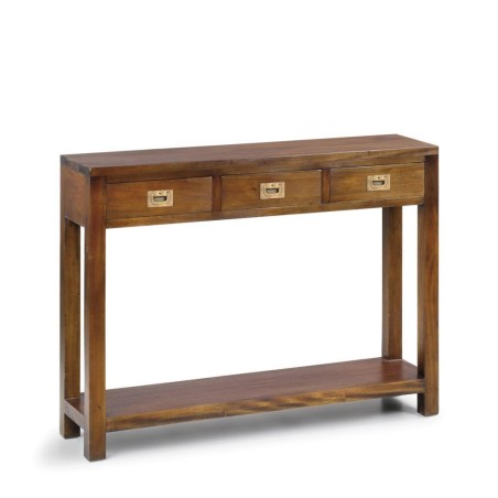 Consola flamingo 3 cajones 1 estante - 110 x 30 x 80h