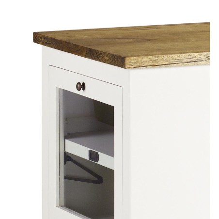 Mueble barra new white combinado con botellero - 120 x 60 x 95h