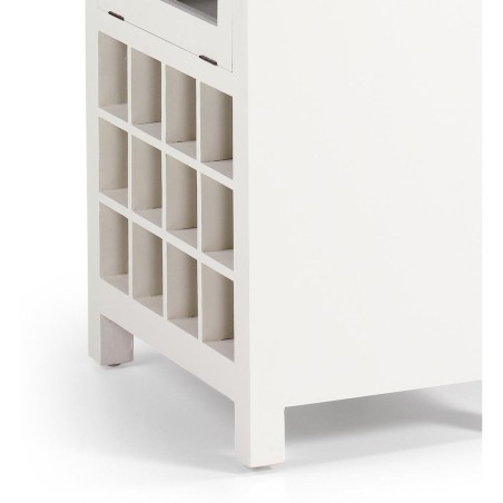 Mueble barra new white combinado con botellero - 120 x 60 x 95h