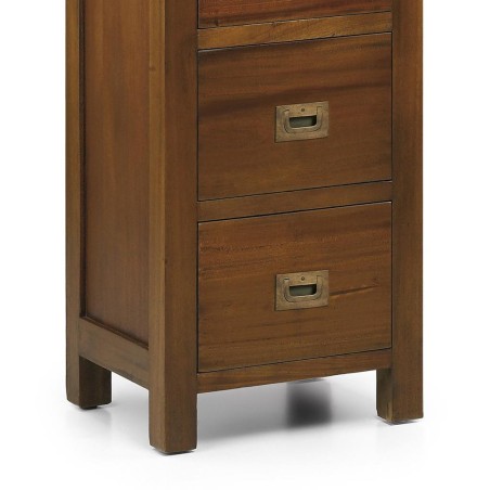 Cómoda flamingo estrecha 5 cajones - 36 x 30 x 120h