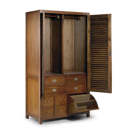 Armario flamingo marco polo 4+4 cajones 2 puertas + zapatero - 108 x 50 x 200h