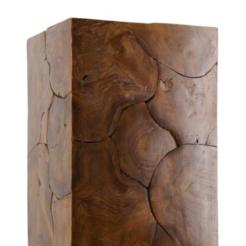 Pedestal trozos madera alto - 35 x 35 x 77h 2