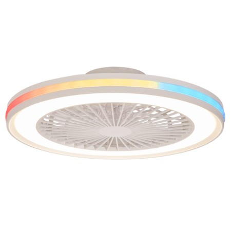 Plafón LED 60W Ventilador 26W serie GAMER Blanco - 55.6x14.2h