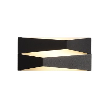 Aplique LED 10W 3000K serie FUJI Negro - 22x8.5x10h