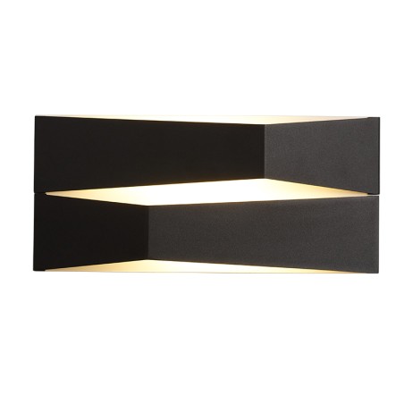 Aplique LED 14W 3000K serie FUJI Negro - 33x8.5x15h