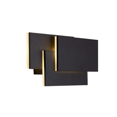 Aplique LED 12W 3000K serie TAHITI XL Negro - 26x6x12.5h