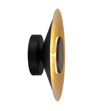 Aplique LED 20W 3000K serie ORION Negro+Oro - 40x12.2h