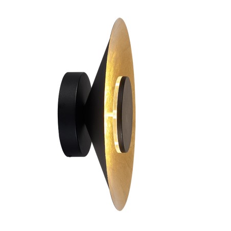 Aplique LED 20W 3000K serie ORION Negro+Oro - 40x12.2h