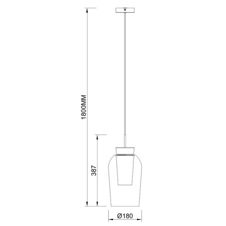 Colgante 1 Luz serie NORA BLANCO/MADERA Blanco/ Madera - 18x230h