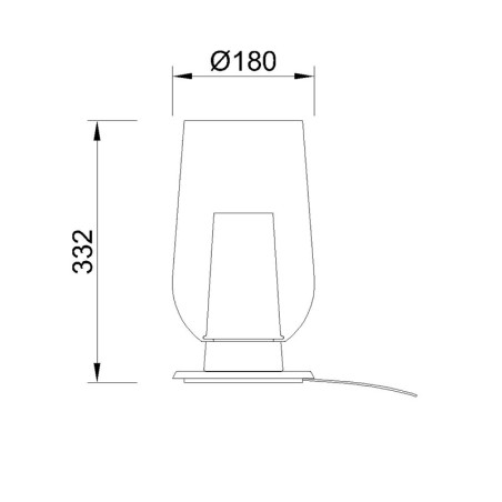 Sobremesa  serie NORA BLANCO/MADERA Blanco/ Madera - 18x33.2h