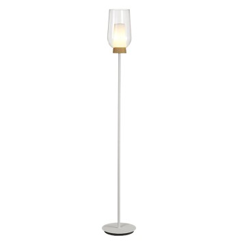 Pie De Salón  serie NORA BLANCO/MADERA Blanco/ Madera - 26x165h