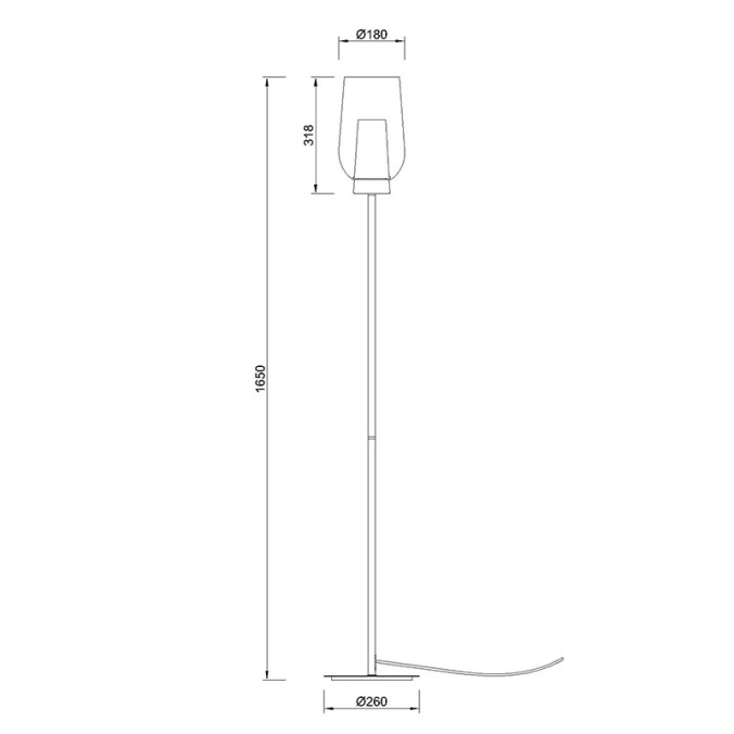Pie De Salón  serie NORA BLANCO/MADERA Blanco/ Madera - 26x165h