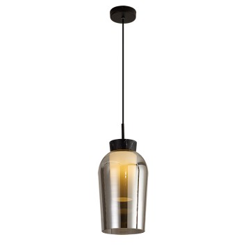 Colgante 1 Luz serie NORA NEGRO/MARMOL Negro/Marmol - 18x230h