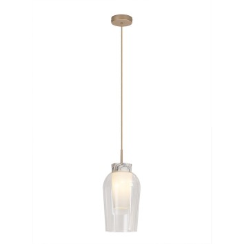Colgante 1 Luz serie NORA ORO/BLANCO Oro/Blanco - 18x230h
