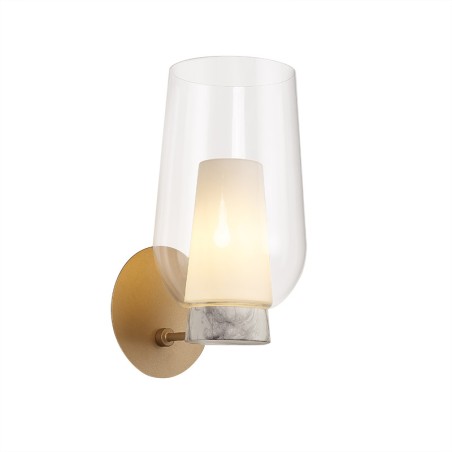 Aplique  serie NORA ORO/BLANCO Oro/Blanco - 18x23x35.7h