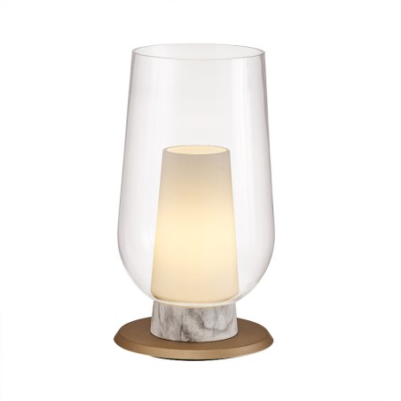 Sobremesa  serie NORA ORO/BLANCO Oro/Blanco - 18x33.2h