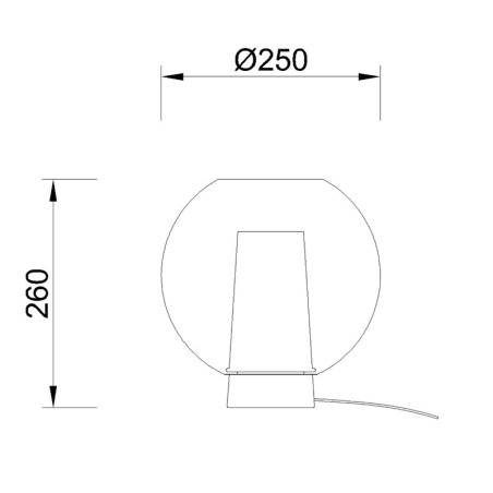 Sobremesa  serie NORA ORO/BLANCO Blanco - 25x26h