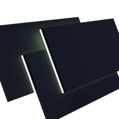 Aplique LED 36W 3000K serie TAHITI XL Negro - 40x6.2x19h