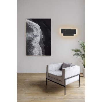 Aplique LED 12W 3000K serie TAHITI XL Negro - 26x6x12.5h 2