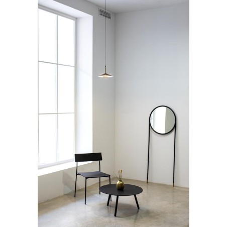 Lámpara LED 8W 3000K serie ORION Negro+Cuero - 25x200h