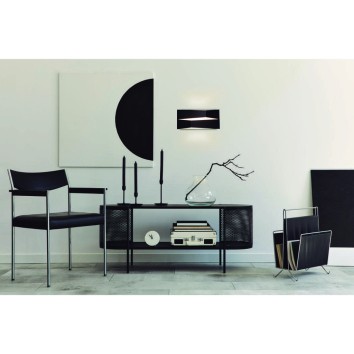 Aplique LED 14W 3000K serie FUJI Negro - 33x8.5x15h 2