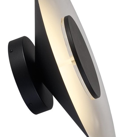 Aplique LED 8W 3000K serie ORION Negro - 25x8.6h