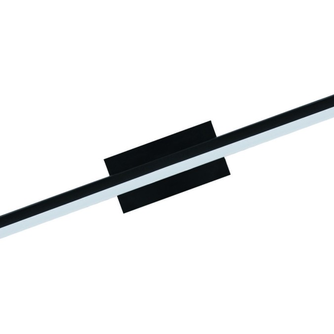Aplique LED 12W 4000K IP44 serie MORNE Negro - 45x6x14h