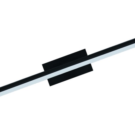 Aplique LED 16W 4000K IP44 serie MORNE Negro - 60x6x14h