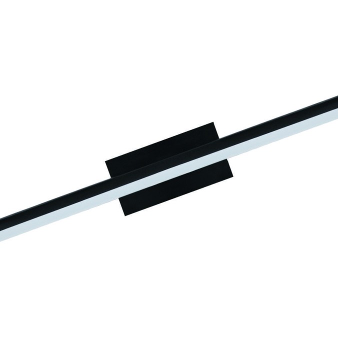 Aplique LED 20W 4000K IP44 serie MORNE Negro - 75x6x14h