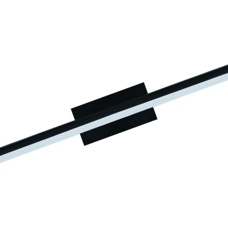 Aplique LED 20W 4000K IP44 serie MORNE Negro - 75x6x14h