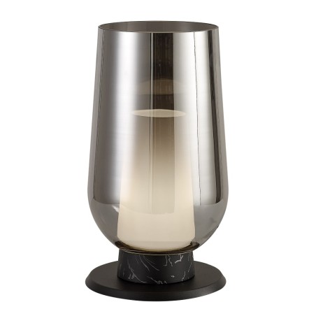 Sobremesa  serie NORA NEGRO/MARMOL Negro/Marmol - 18x33.2h