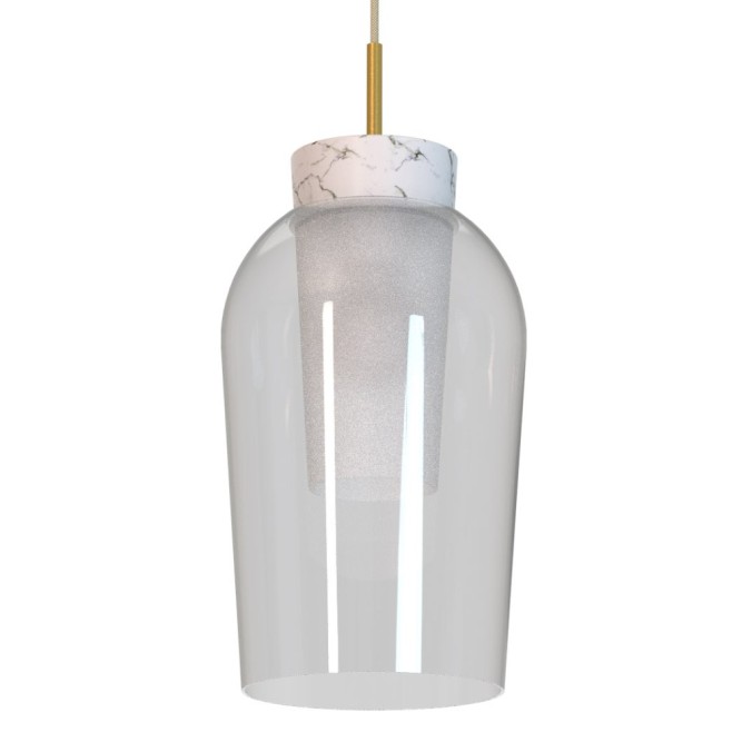 Colgante 3 Luces serie NORA ORO/BLANCO Oro/Blanco - 53.4x230h