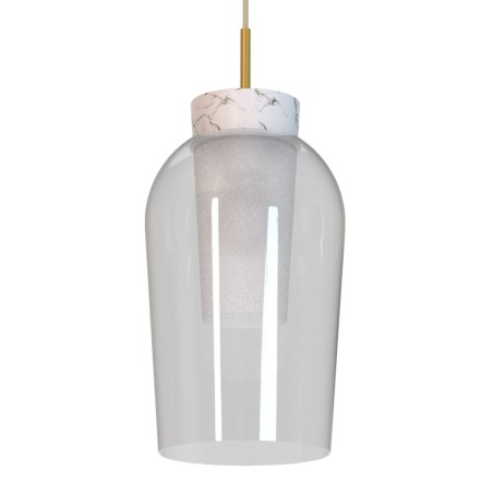 Colgante 3 Luces serie NORA ORO/BLANCO Oro/Blanco - 53.4x230h