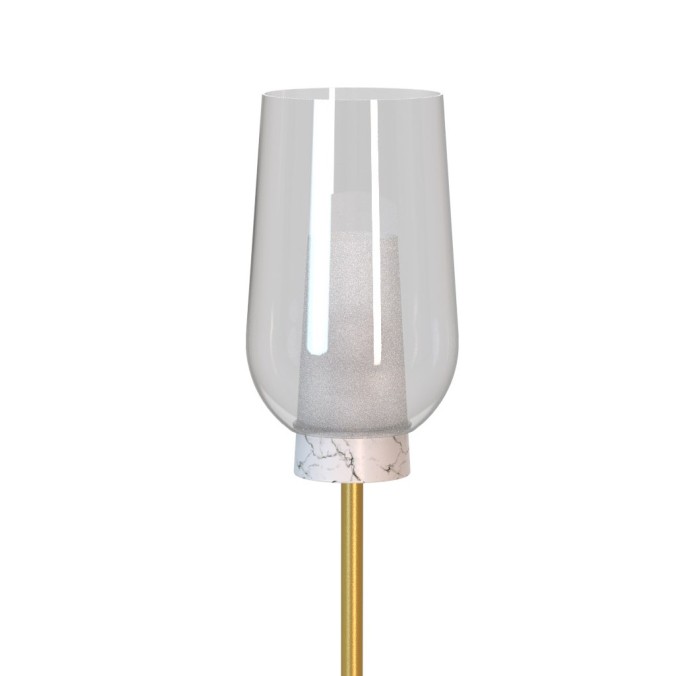 Pie De Salón  serie NORA ORO/BLANCO Oro/Blanco - 26x165h