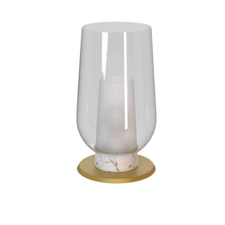 Sobremesa  serie NORA ORO/BLANCO Oro/Blanco - 18x33.2h