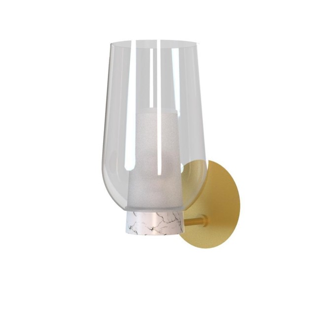 Aplique  serie NORA ORO/BLANCO Oro/Blanco - 18x23x35.7h