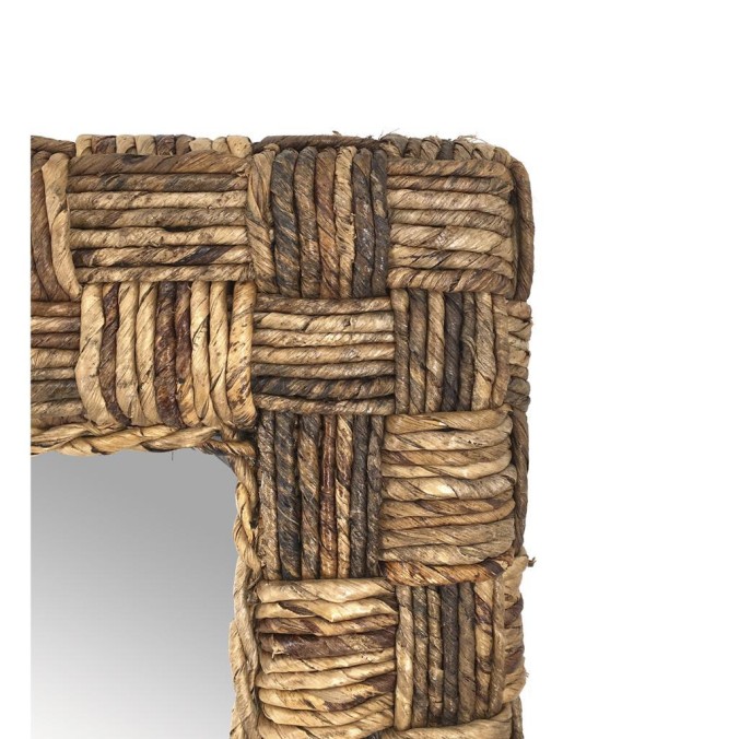 Espejo rattan cuerda cuadros - 80 x 100h Espejo rattan cuerda cuadros - 80 x 100h