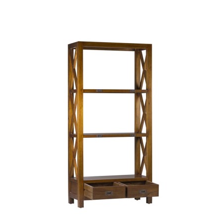 Librería star 2 cajones 3 huecos - 80 x 35 x 150h