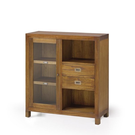 Vitrina star combi izquierda 2 cajones 1 puerta - 90 x 35 x 90h