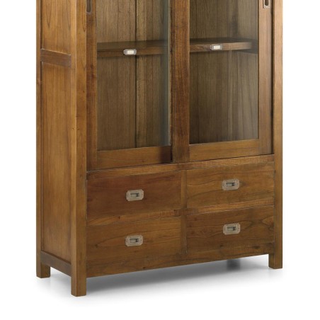 Vitrina star 4 cajones 2 puertas correderas - 100 x 40 x 190h