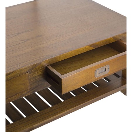 Mesa centro star 2 cajones 1 estante - 120 x 60 x 40h