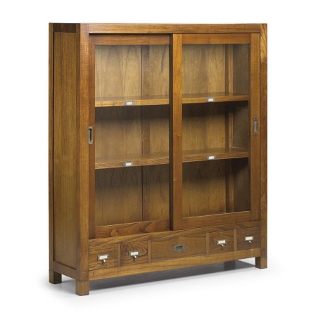 Vitrina star 5 cajones 2 puertas correderas - 120 x 40 x 137h