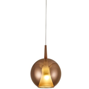 Colgante de bola de cristal 2.5M-E27 serie ELSA Cobre - 25x35h