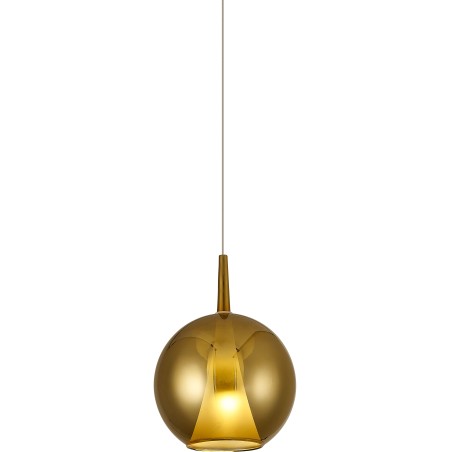 Colgante de bola de cristal 2.5M-E27 serie ELSA Oro - 25x35h