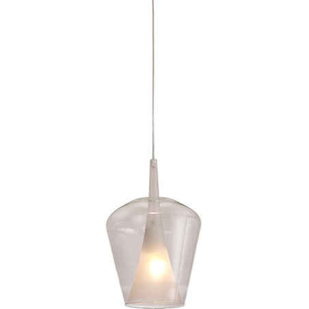 Colgante de campana de cristal 2.5M-E27 serie ELSA Transparente - 22.5x35h