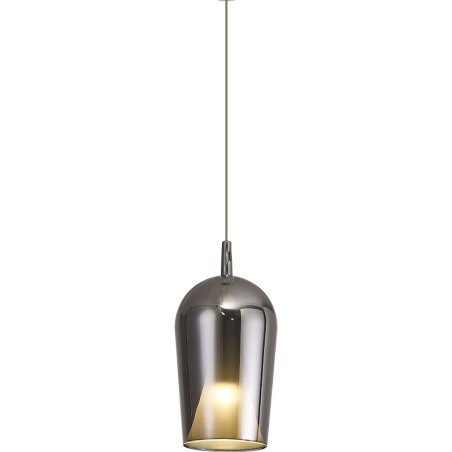 Colgante de el champ de cristal 2.5M-E27 serie ELSA Cromo - 35x17h