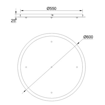 Floron de techo 5L serie ELSA Blanco - 62x3h 2