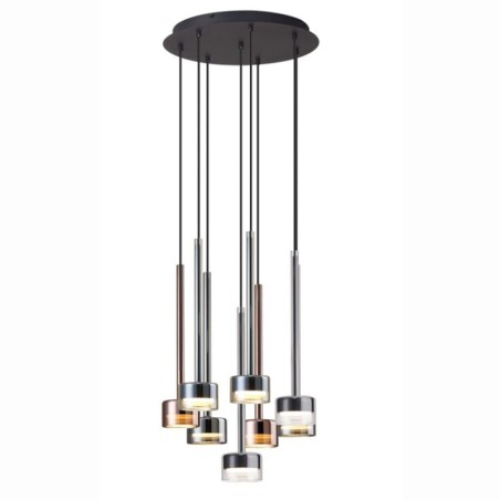 Colgante 8 Luces serie TONIC Multicolor - 47x200h