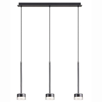 Colgante 3 Luces serie TONIC Transparente - 72x10x200h